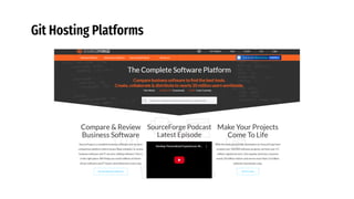 Git Hosting Platforms
 