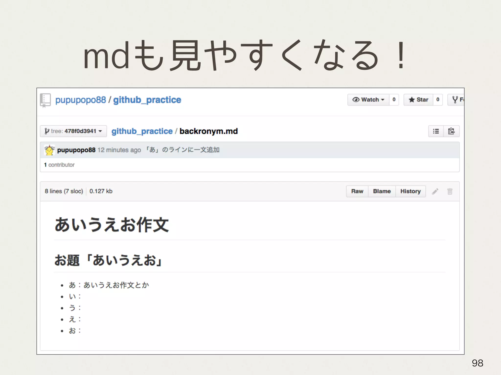 mdも見やすくなる！
98
 