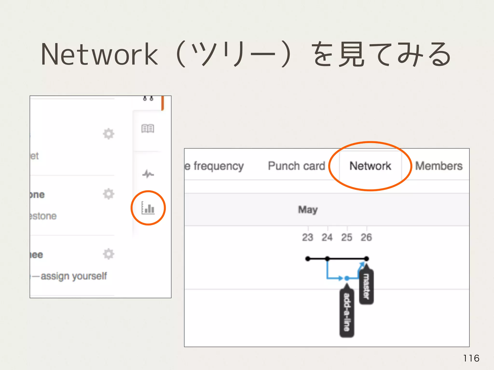 Network（ツリー）を見てみる
116
 