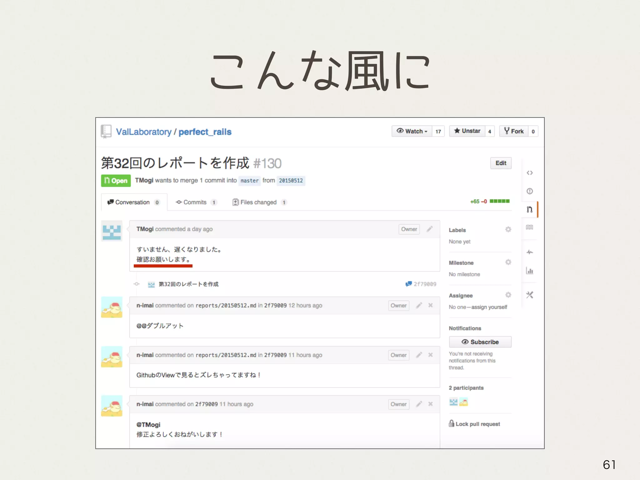 こんな風に
61
 