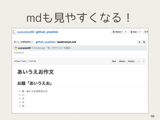 mdも見やすくなる！
98
 