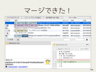 マージできた！
166
 