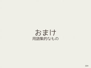 おまけ
用語集的なもの
224
 