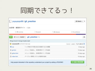 同期できてるっ！
36
 
