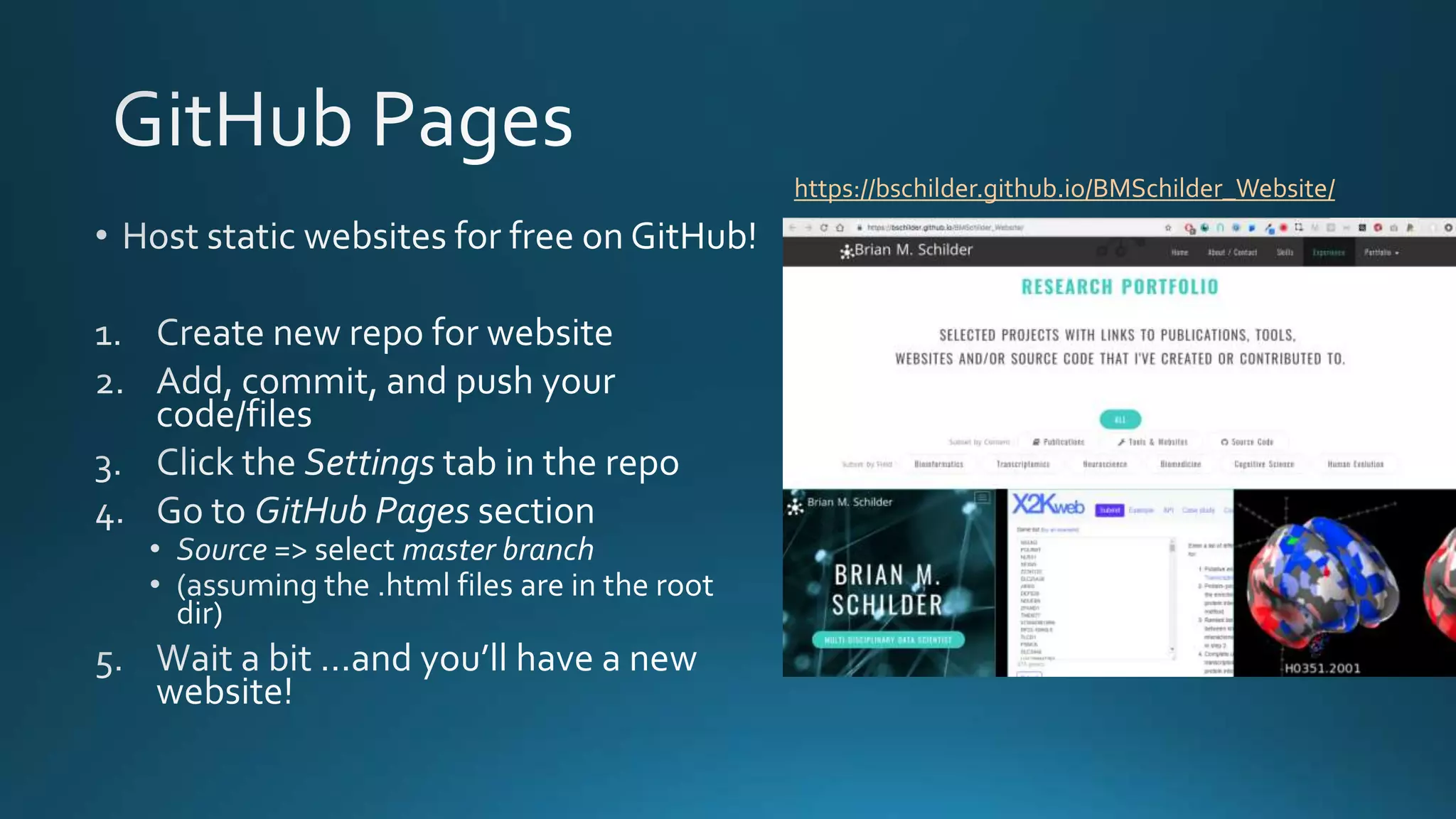 GitHub Presentation | PPTX