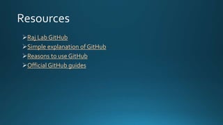 GitHub Presentation | PPTX