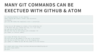 Comprehensive Introduction to Git, GitHub, and Atom for Scientists | PDF