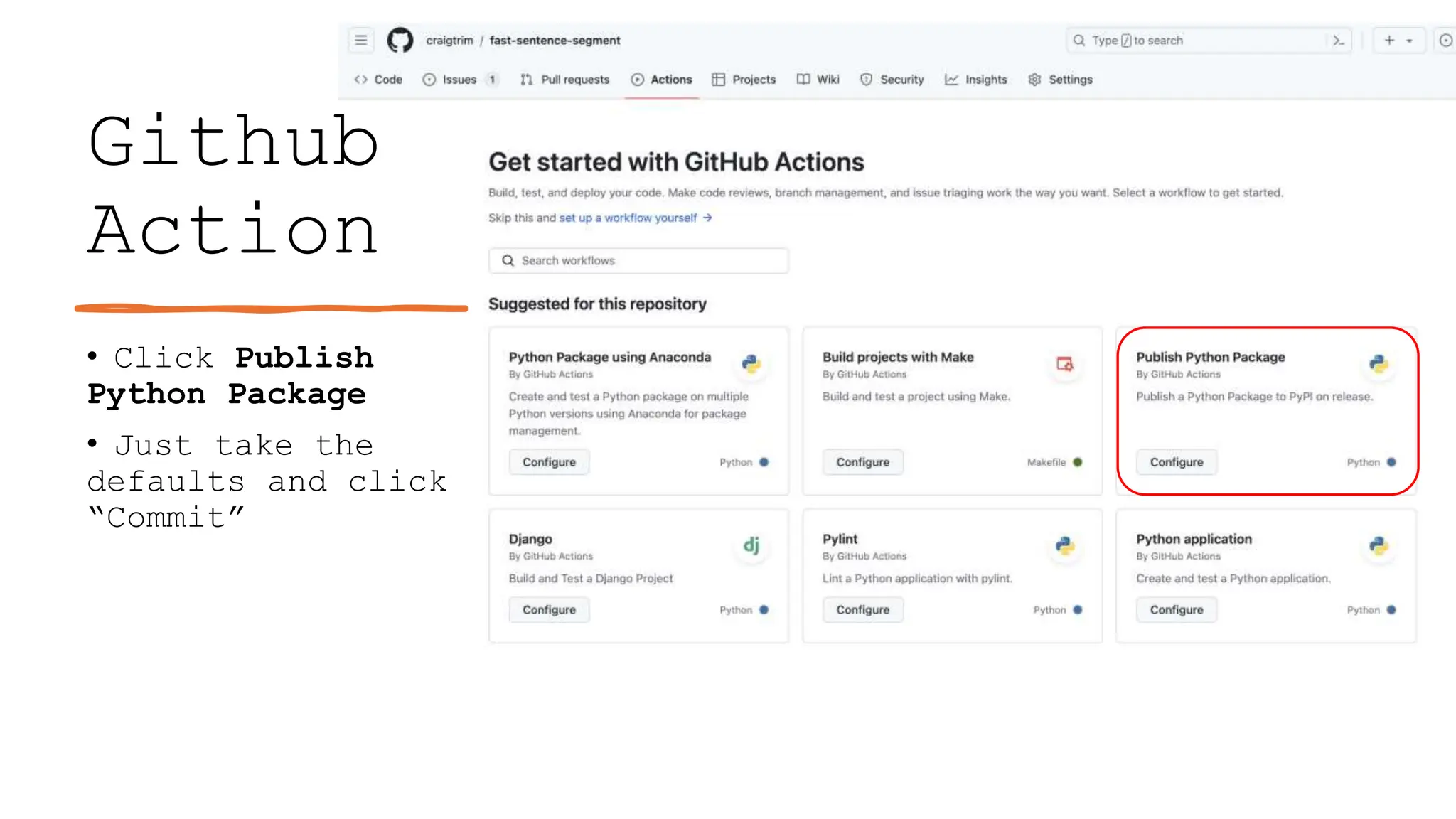 Publishing Python to PyPI using Github Actions.pptx