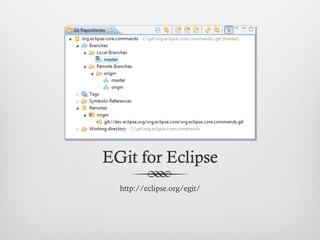 EGit for Eclipse
  http://eclipse.org/egit/
 