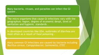 Git Infections GIT INFECTIONS git infections infections | PPTX