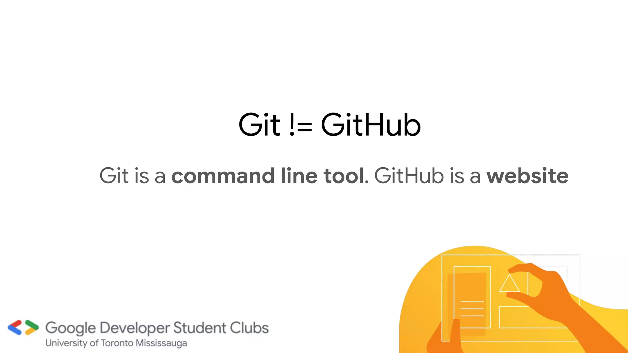 Git != GitHub
Git is a command line tool. GitHub is a website
 
