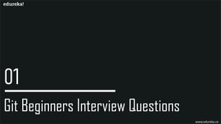 Git Beginners Interview Questions
www.edureka.co
 