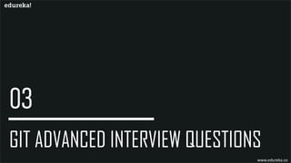 GIT ADVANCED INTERVIEW QUESTIONS
www.edureka.co
 