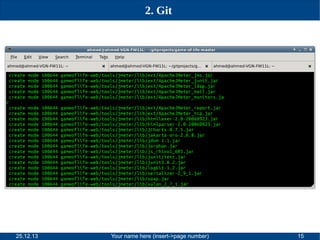 2. Git

25.12.13

Your name here (insert->page number)

15

 