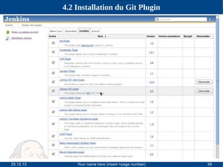 4.2 Installation du Git Plugin

25.12.13

Your name here (insert->page number)

39

 