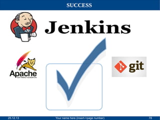 SUCCESS

25.12.13

Your name here (insert->page number)

78

 