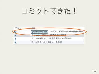 コミットできた！
135
 