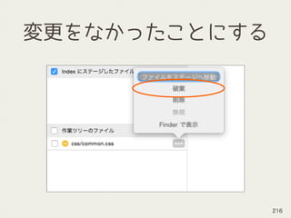 変更をなかったことにする
216
 