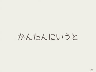 かんたんにいうと
38
 