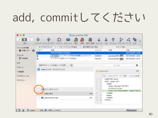 add, commitしてください
90
 