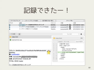 記録できたー！
91
 