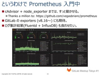 GitLab Meetup Tokyo #1 LT:「わりと大きい会社でGitLabをホスティングしてみた話」 | PDF