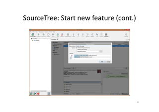 SourceTree: Start new feature (cont.)
42
 