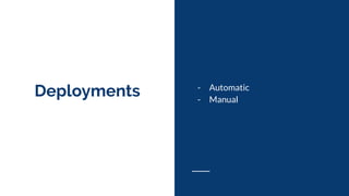 Deployments - Automatic
- Manual
 
