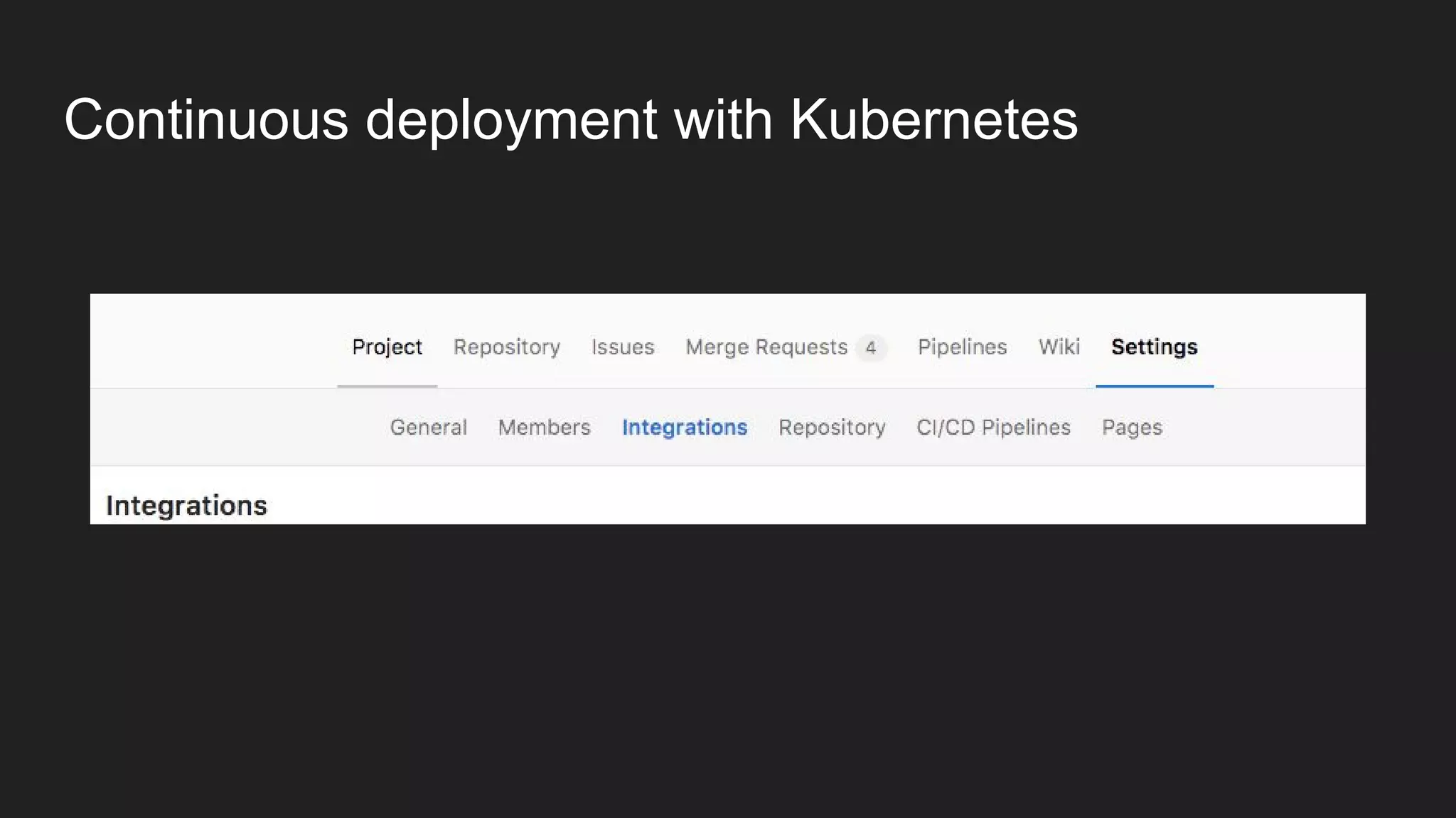 Continuous deployment with Kubernetes 