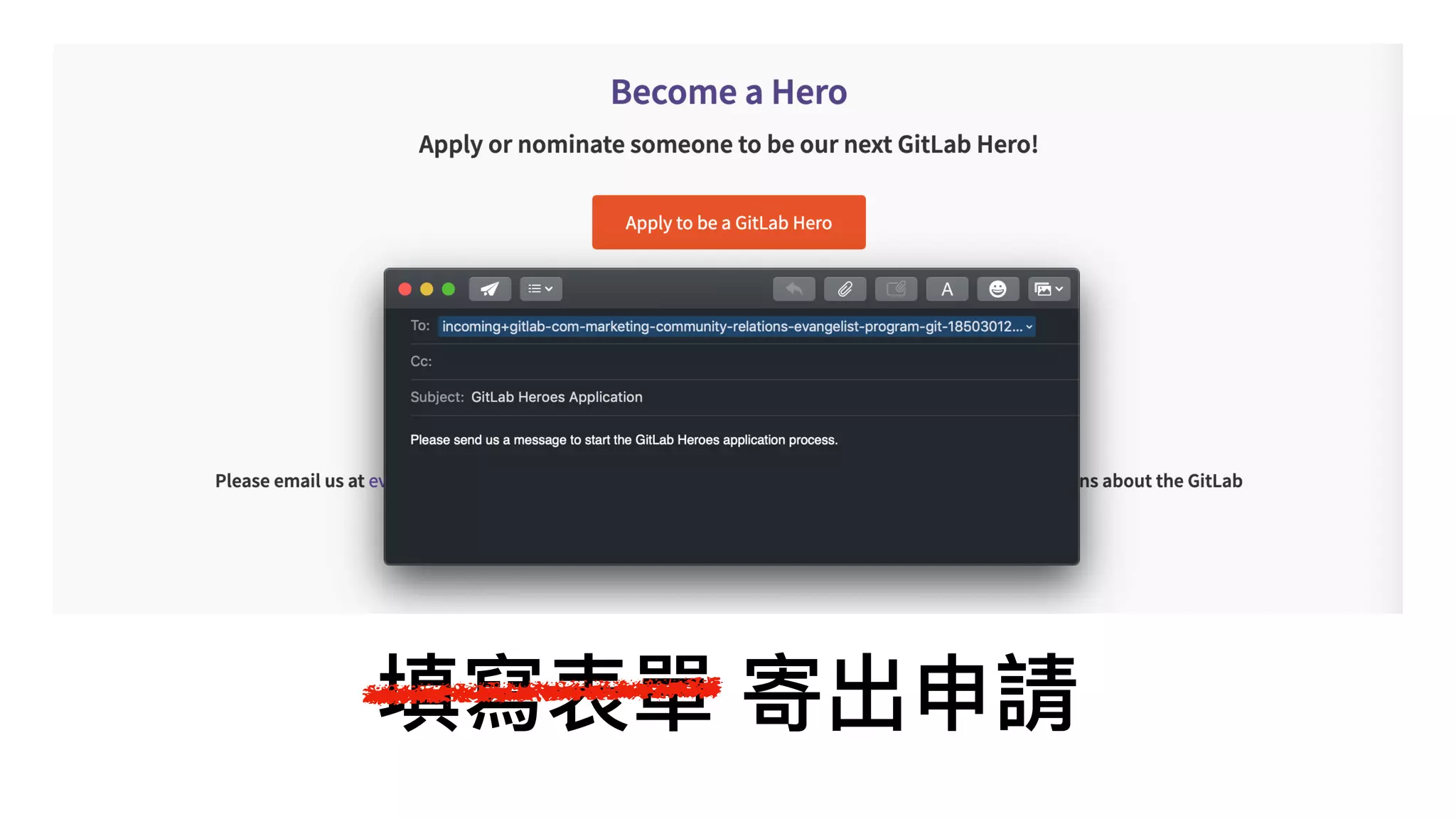 填寫表單 寄出申請
 