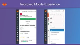 Improved Mobile Experience
 