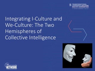 Integrating I-Culture and
We-Culture: The Two
Hemispheres of
Collective Intelligence
 