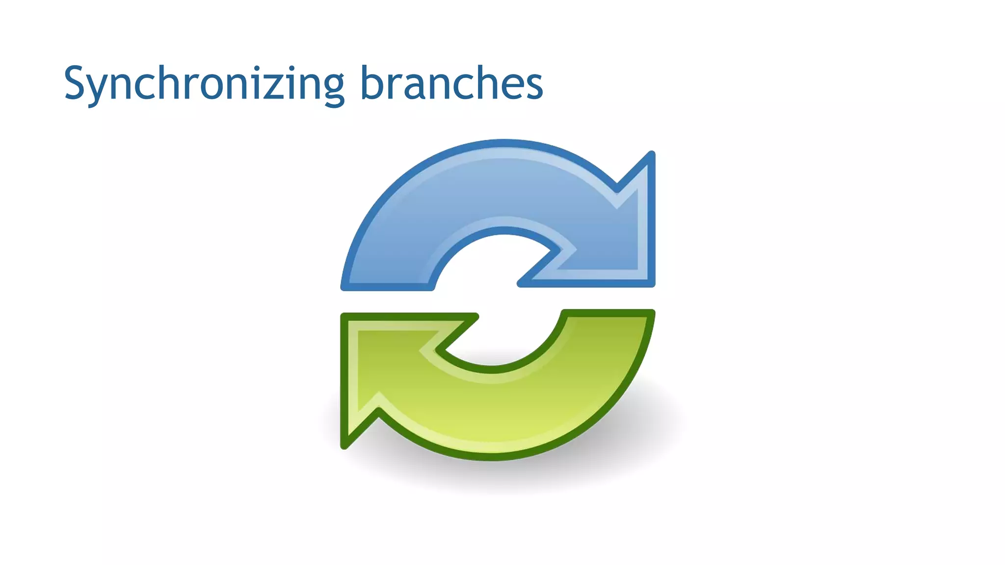 Synchronizing branches
 