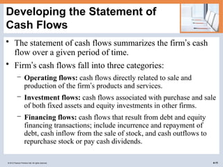cash flow and financial planning statments | PPTX