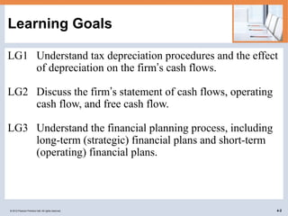 cash flow and financial planning statments | PPTX