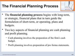 cash flow and financial planning statments | PPTX