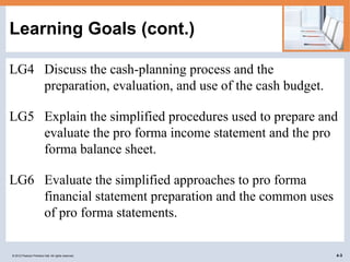 cash flow and financial planning statments | PPTX
