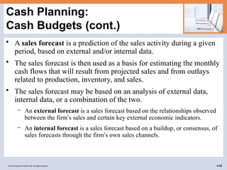 cash flow and financial planning statments | PPTX