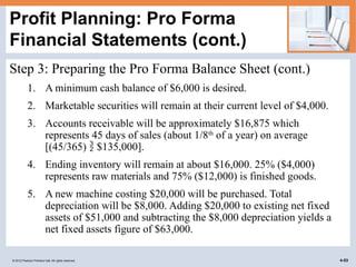 cash flow and financial planning statments | PPTX