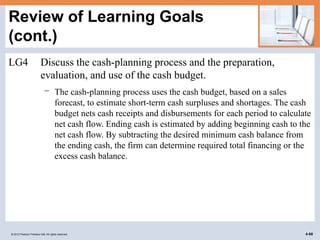 cash flow and financial planning statments | PPTX