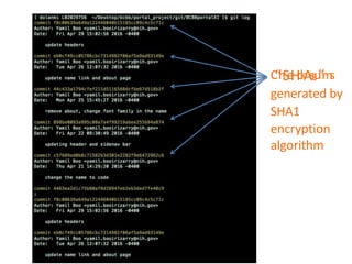 C
“h
Se
Hc
k
As
s
u
”m
s
generated by
SHA1
encryption
algorithm
 