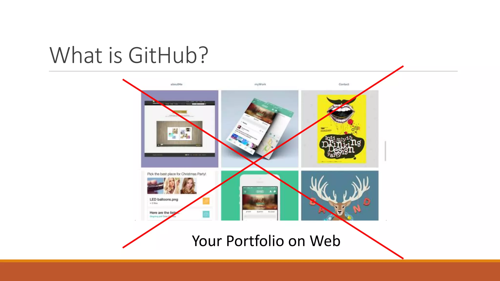 What is GitHub?
Your Portfolio on Web