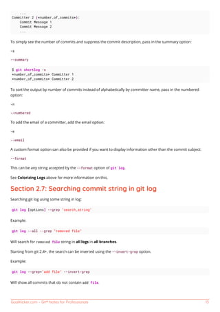 Git notes for professionals. | PDF