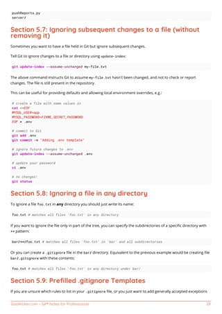 Git notes for professionals. | PDF