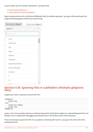 Git notes for professionals. | PDF