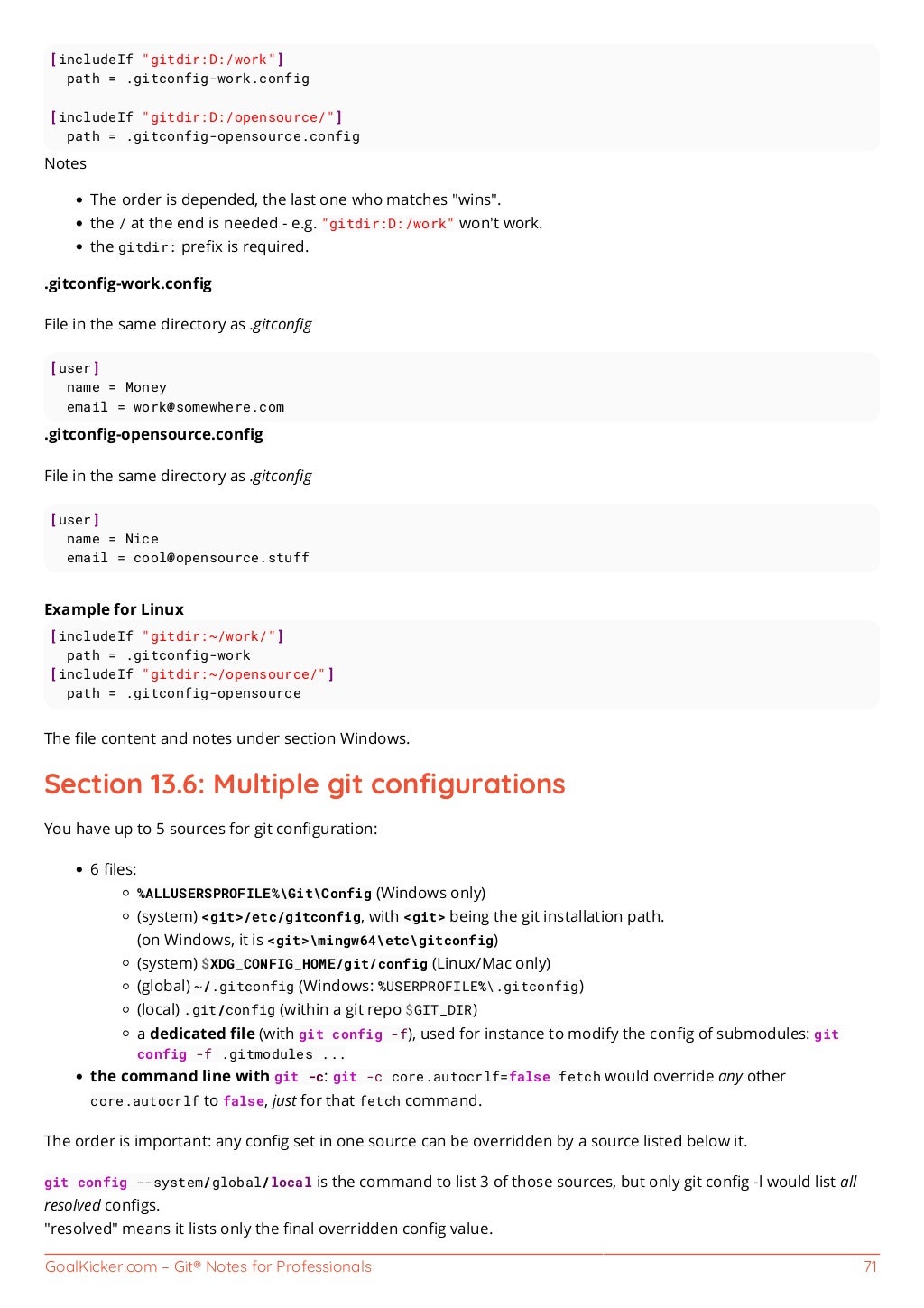 Git notes for professionals 