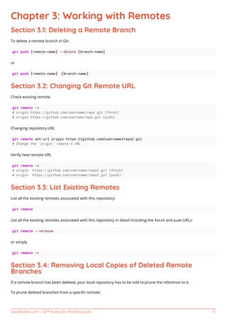 Git notesforprofessionals | PDF