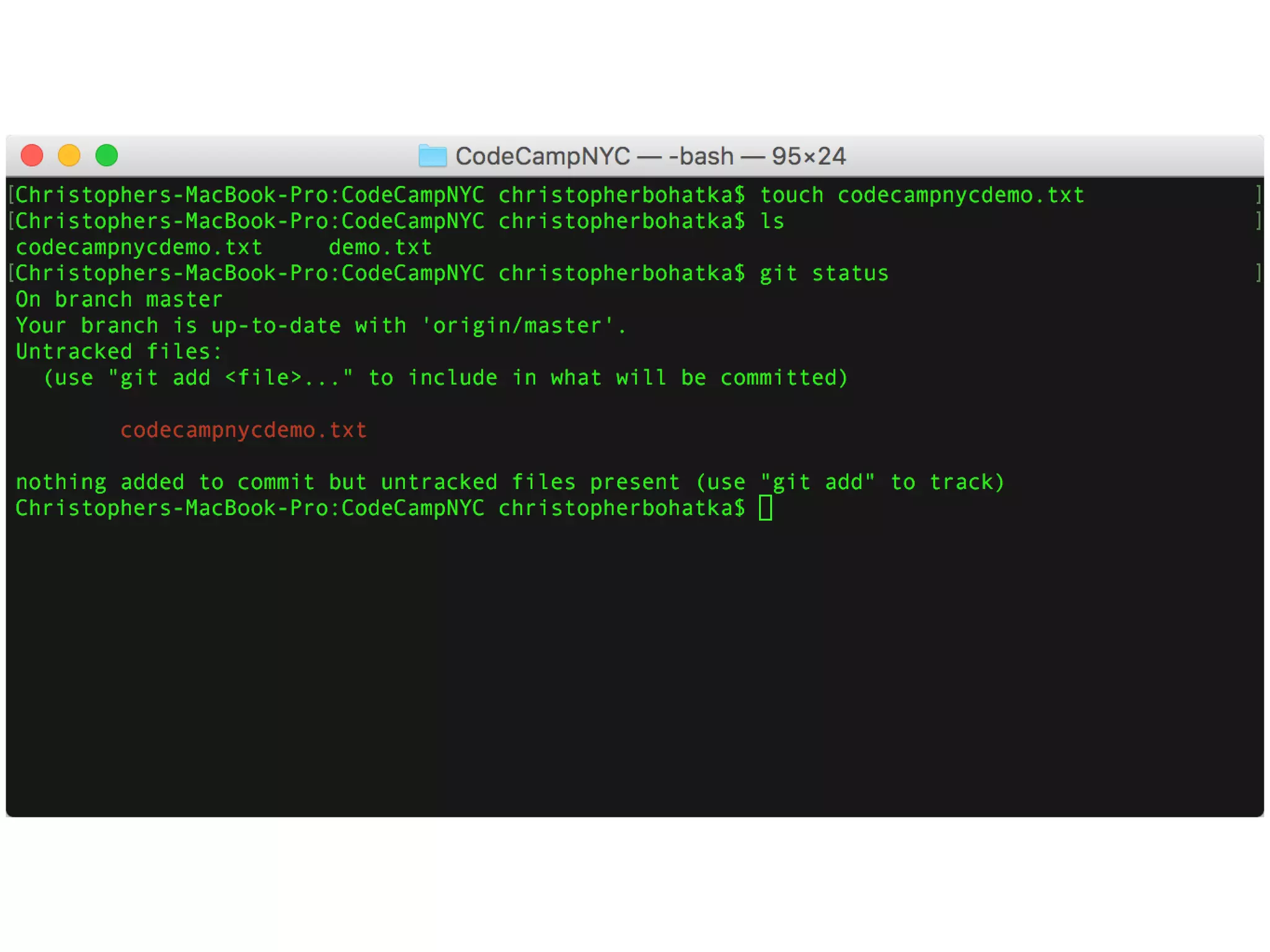 ALWAYS diff
git diff
 
