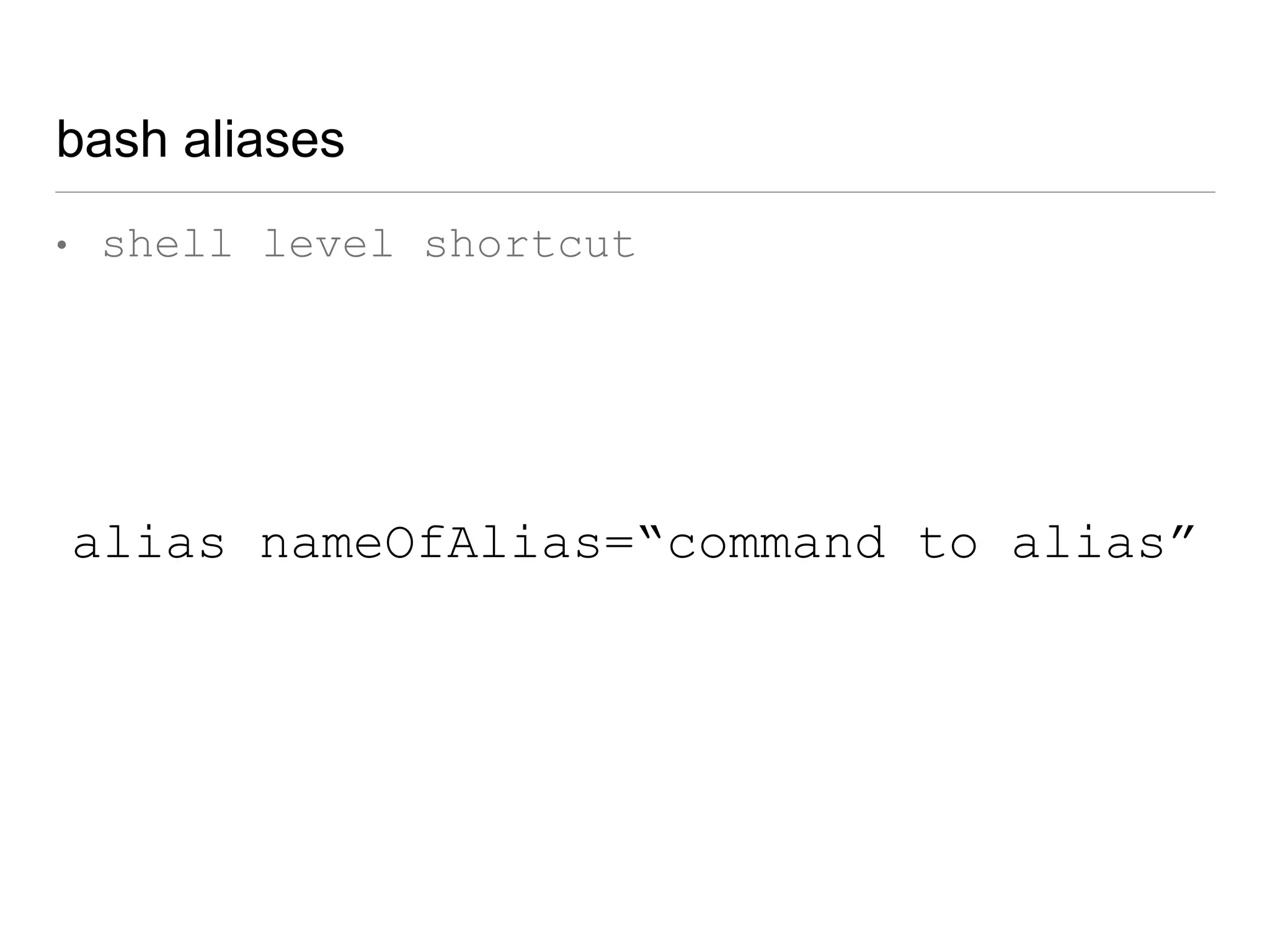 commit with alias
 