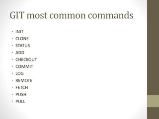 GIT presentation | PPT